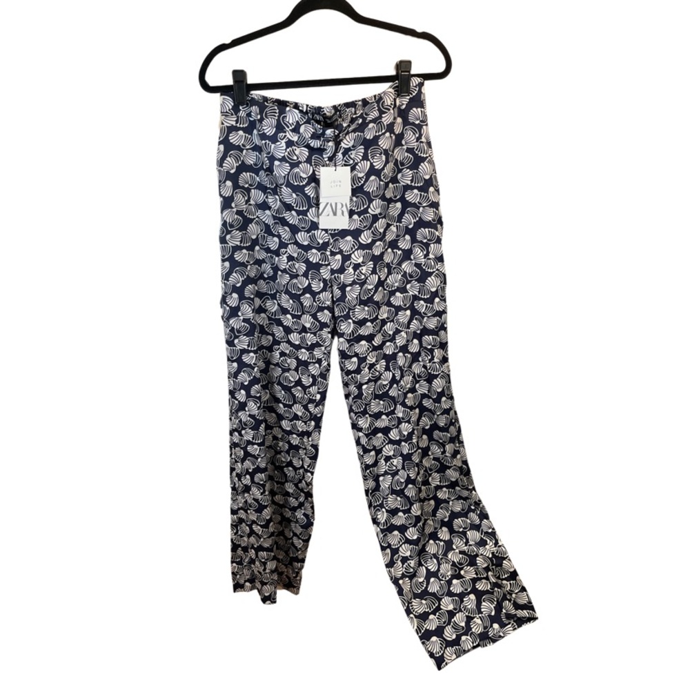 Zara Shell Print Wide Leg pants